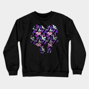 Henna Style Hands | Heart Shapes | Valentine's Day | Cherie's Art(c)2021 Crewneck Sweatshirt